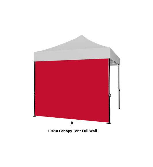 10x10 Solid Color Tent Full Walls