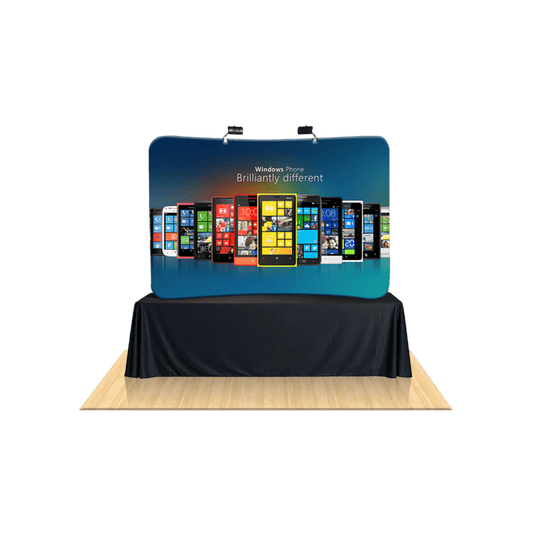 8ft Curved Table Top Tension Fabric Display